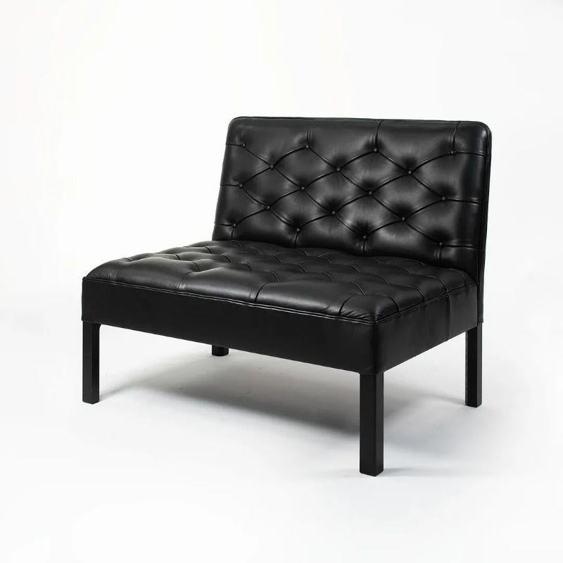 2020 KK48650 Addition Sofa by Kaare Klint for Carl Hansen in Oak & Black Leather For Sale 1