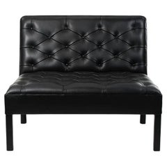 2020 KK48650 Addition Sofa by Kaare Klint for Carl Hansen in Oak & Black Leather