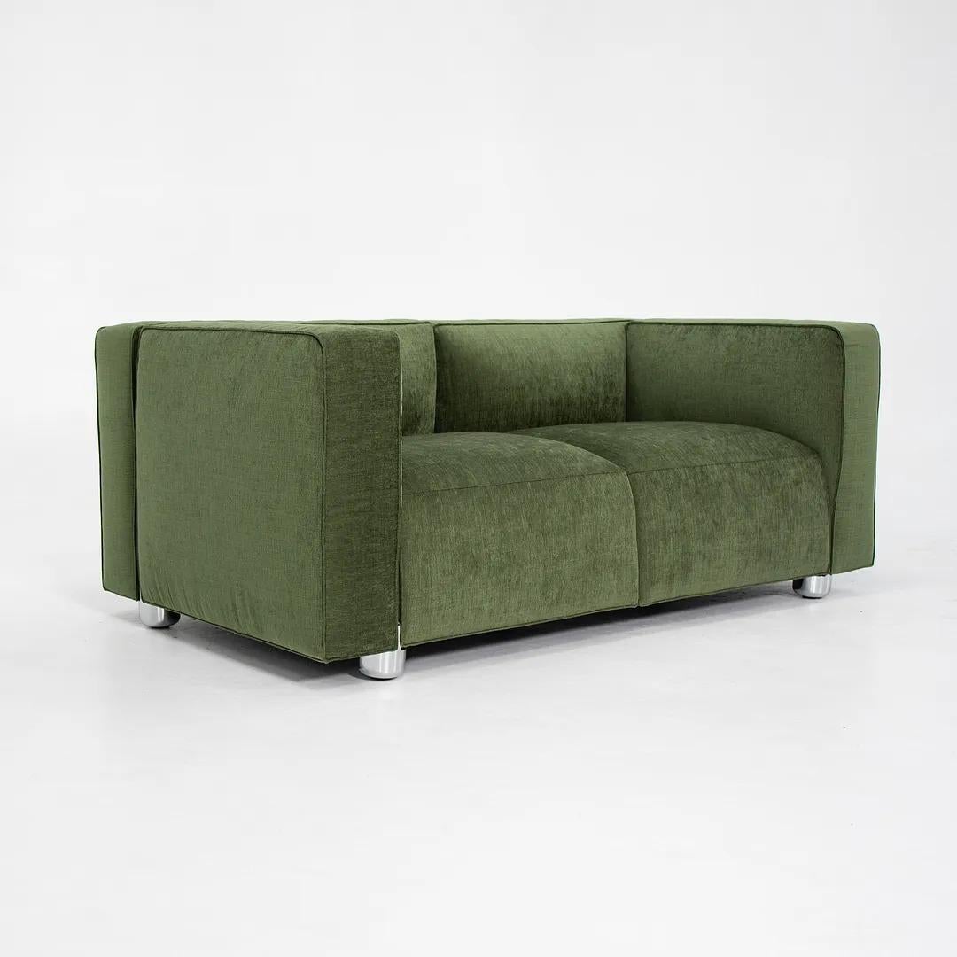 Contemporary 2020 Knoll Barber Osgerby Compact Two Seater Sofa in Green Fabric For Sale