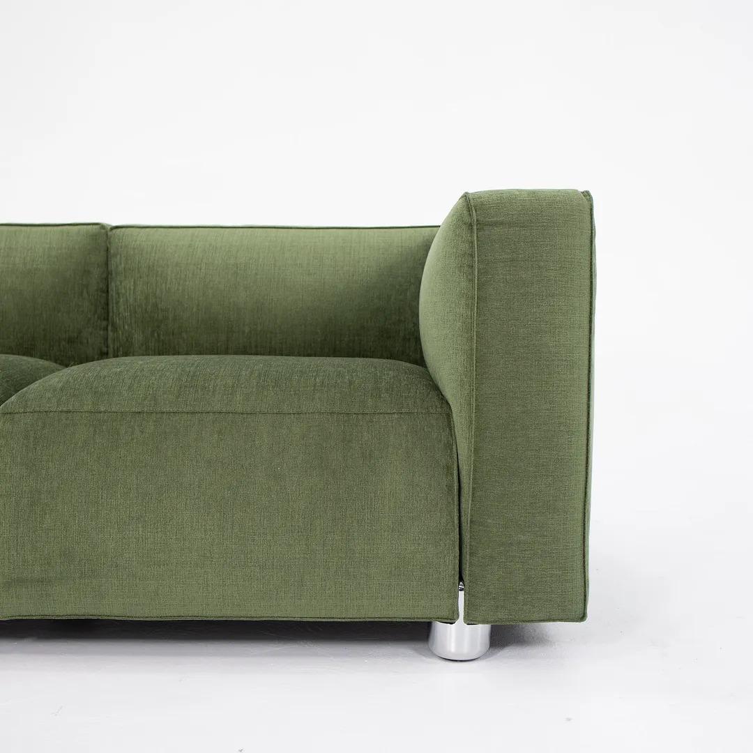 Upholstery 2020 Knoll Barber Osgerby Compact Two Seater Sofa in Green Fabric For Sale