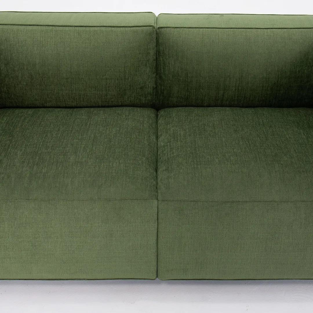 2020 Knoll Barber Osgerby Compact Two Seater Sofa in Green Fabric For Sale 1