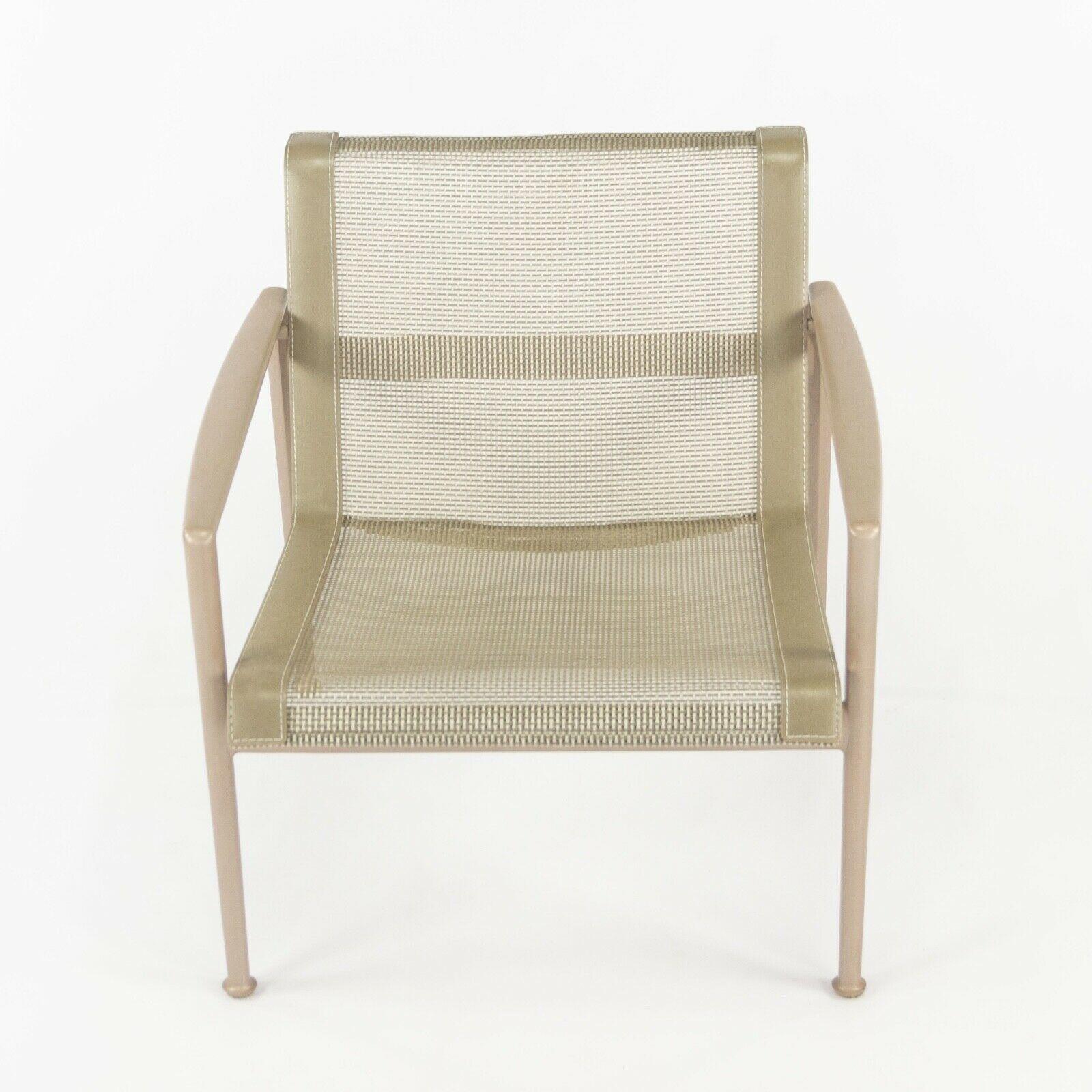 2020 Knoll Richard Schultz 1966 Series Outdoor Lounge Chair w/ Arm & Beige Frame For Sale 3