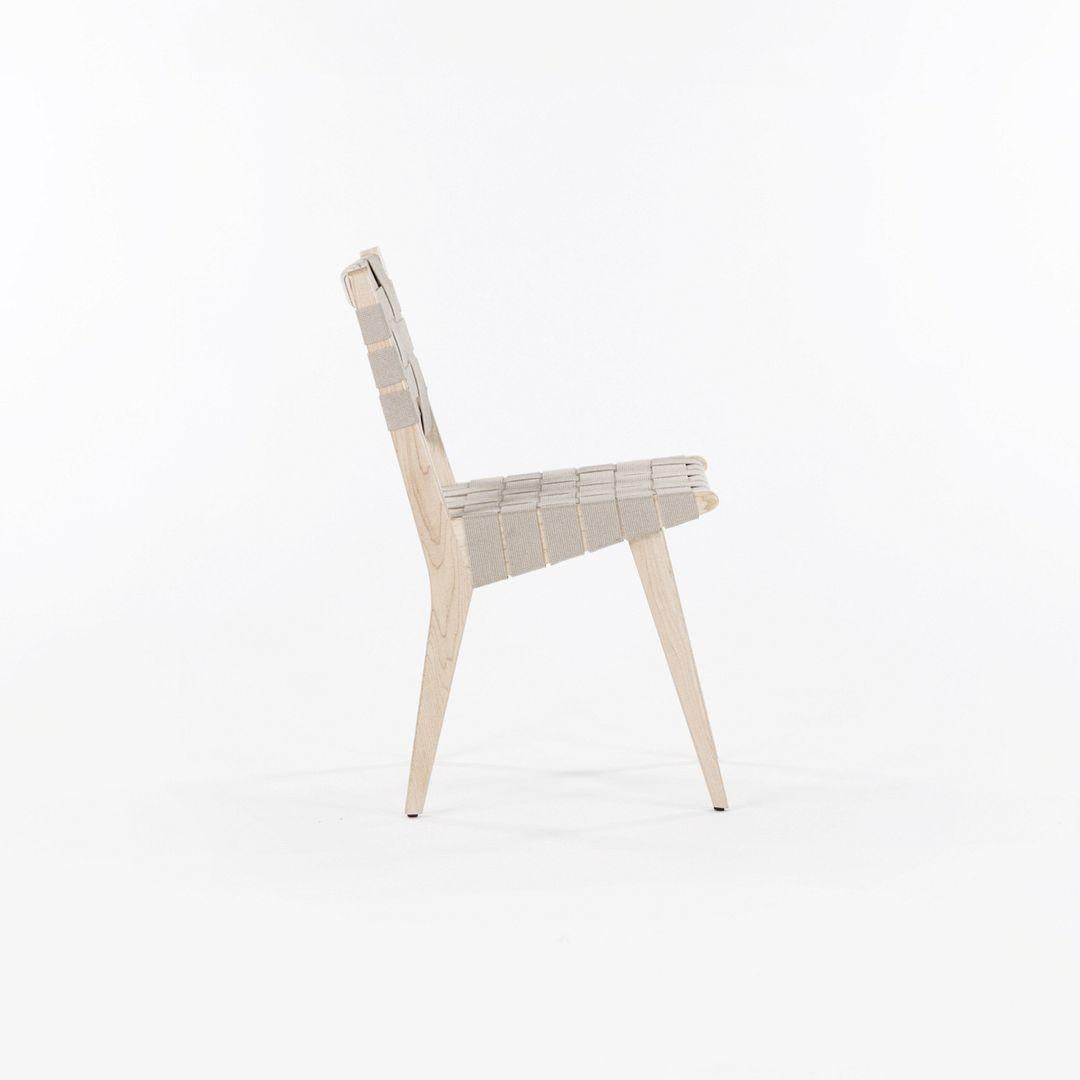 2020 Knoll Chaise d'appoint Risom en érable avec courroies Tan, Model 666C-WB en vente 5