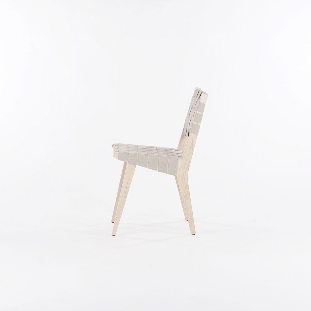 2020 Knoll Chaise d'appoint Risom en érable avec courroies Tan, Model 666C-WB Bon état - En vente à Philadelphia, PA