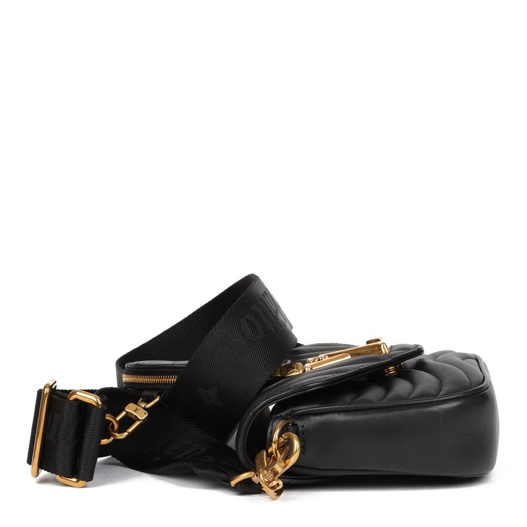 LOUIS VUITTON Calfskin Quilted New Wave Bumbag Black | FASHIONPHILE