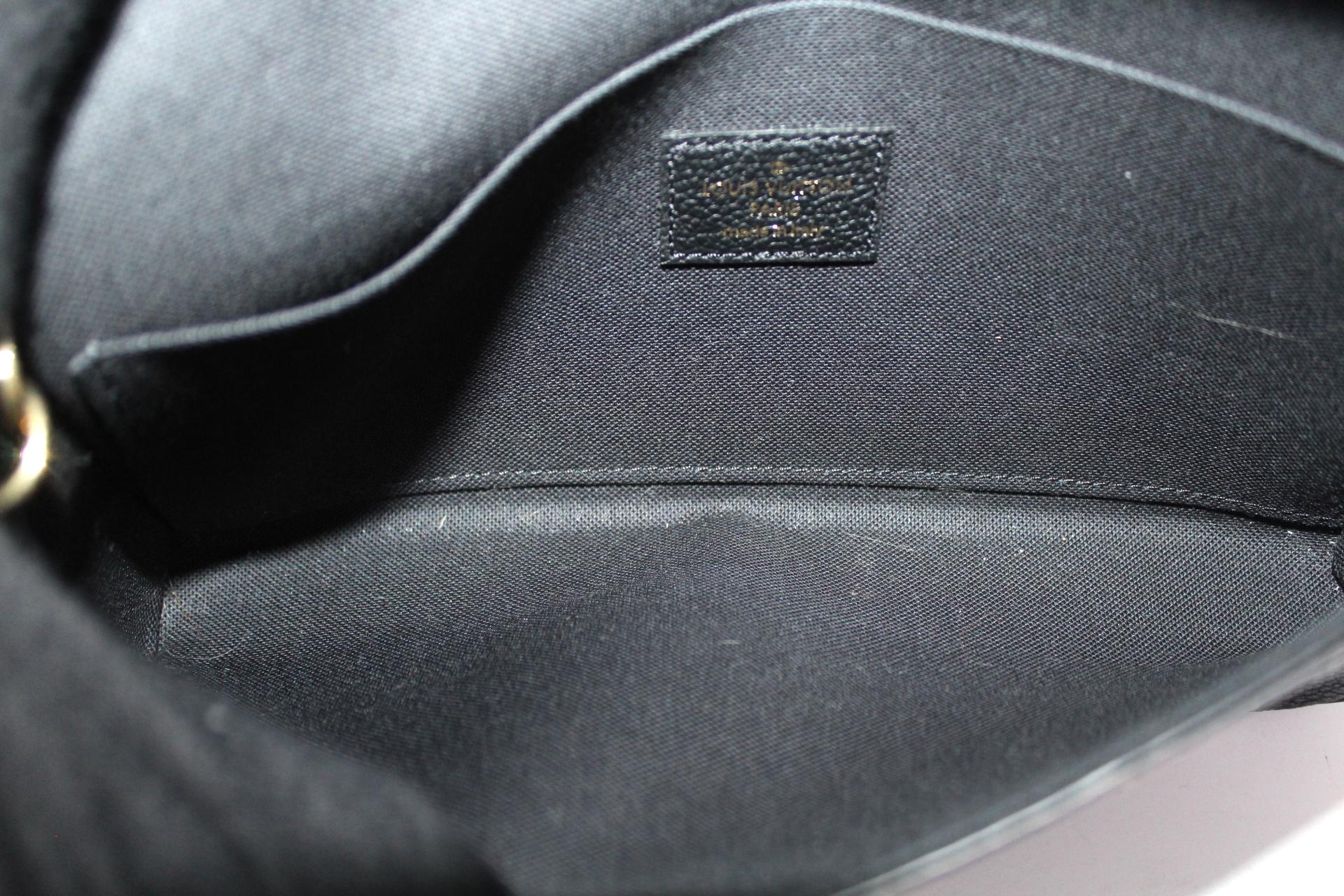 2020 Louis Vuitton Black Leather Fèlicie Pochette 1