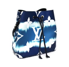2020 Louis Vuitton Blue Leather Noè Bag