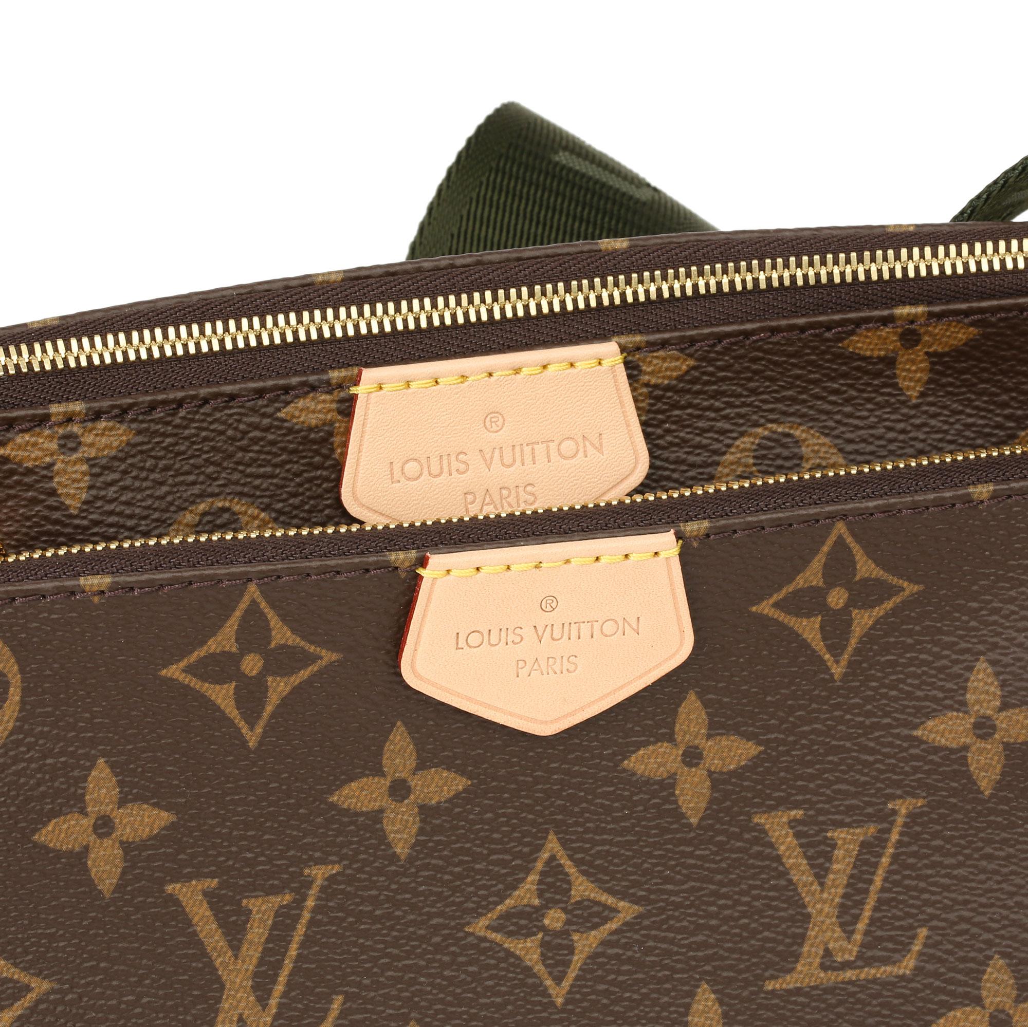Beige 2020 Louis Vuitton Brown Canvas, Khaki Jacquard Multi Pochette Accessoires
