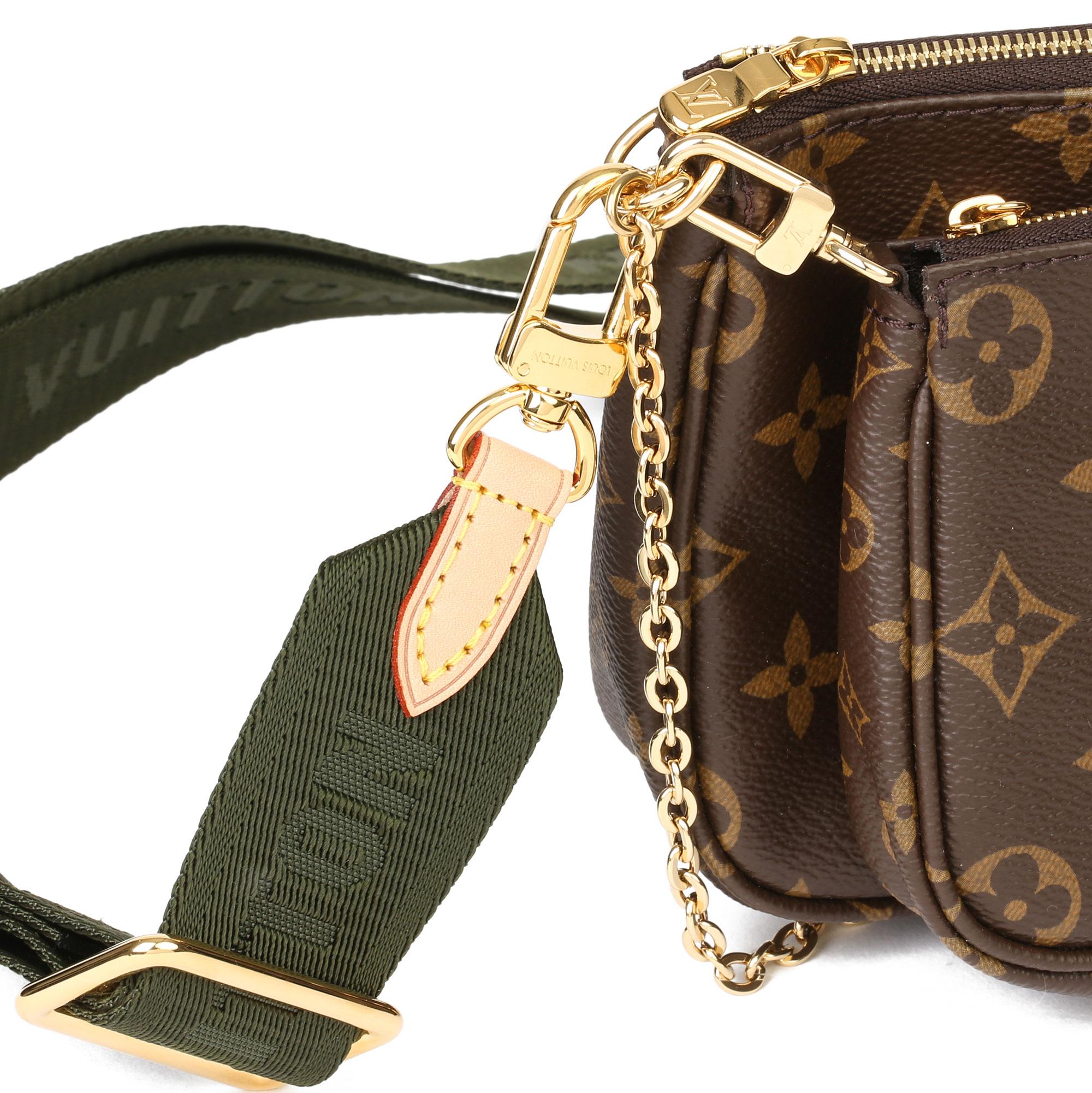 2020 Louis Vuitton Toile marron:: Jacquard kaki Multi Pochette Accessoires 2