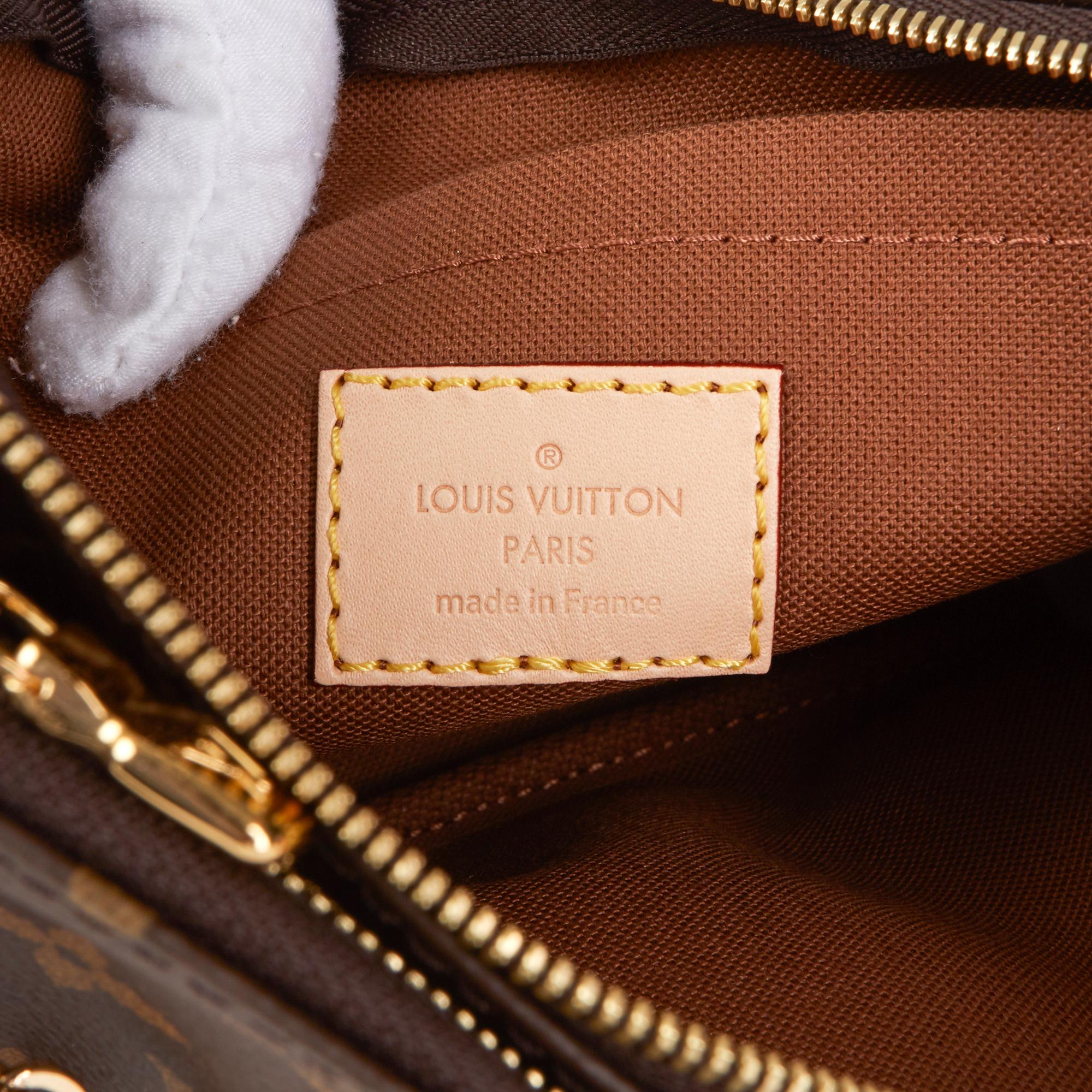 2020 Louis Vuitton Braunes Segeltuch, Rose Chiaro Jacquard Multi Pochette Zubehör 3