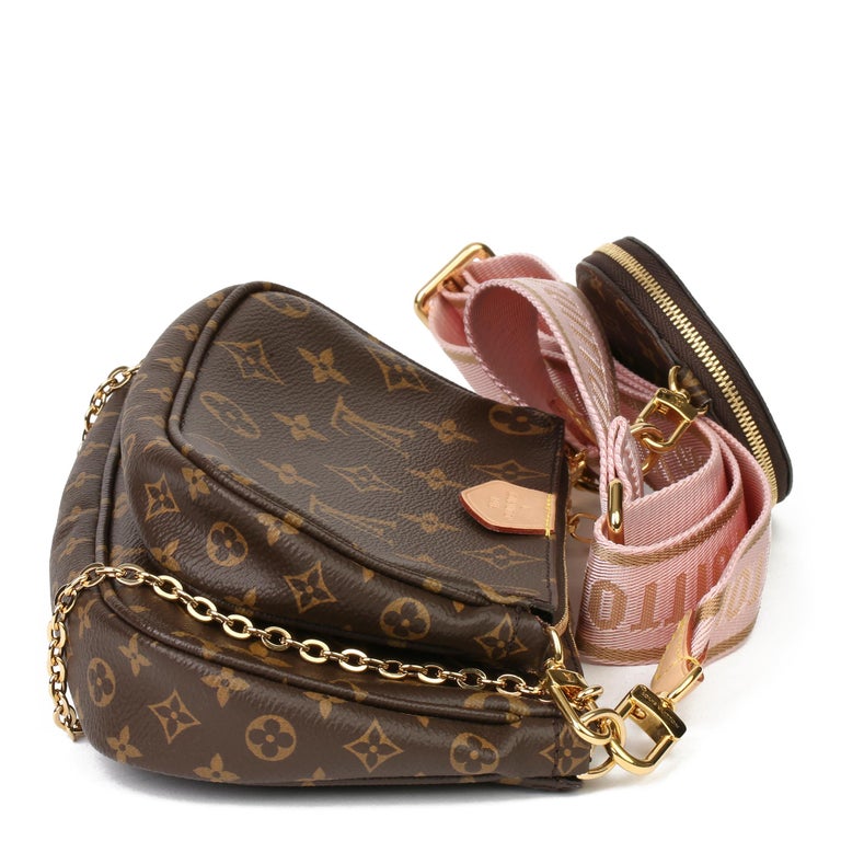 Pochette accessoire bag Louis Vuitton Brown in Cotton - 20680652