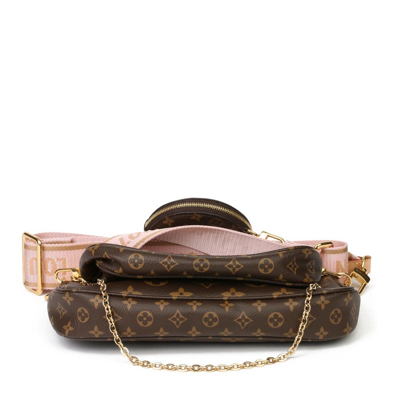 Louis Vuitton - Authenticated Multi Pochette Accessoires Handbag - Cloth Brown Plain for Women, Very Good Condition