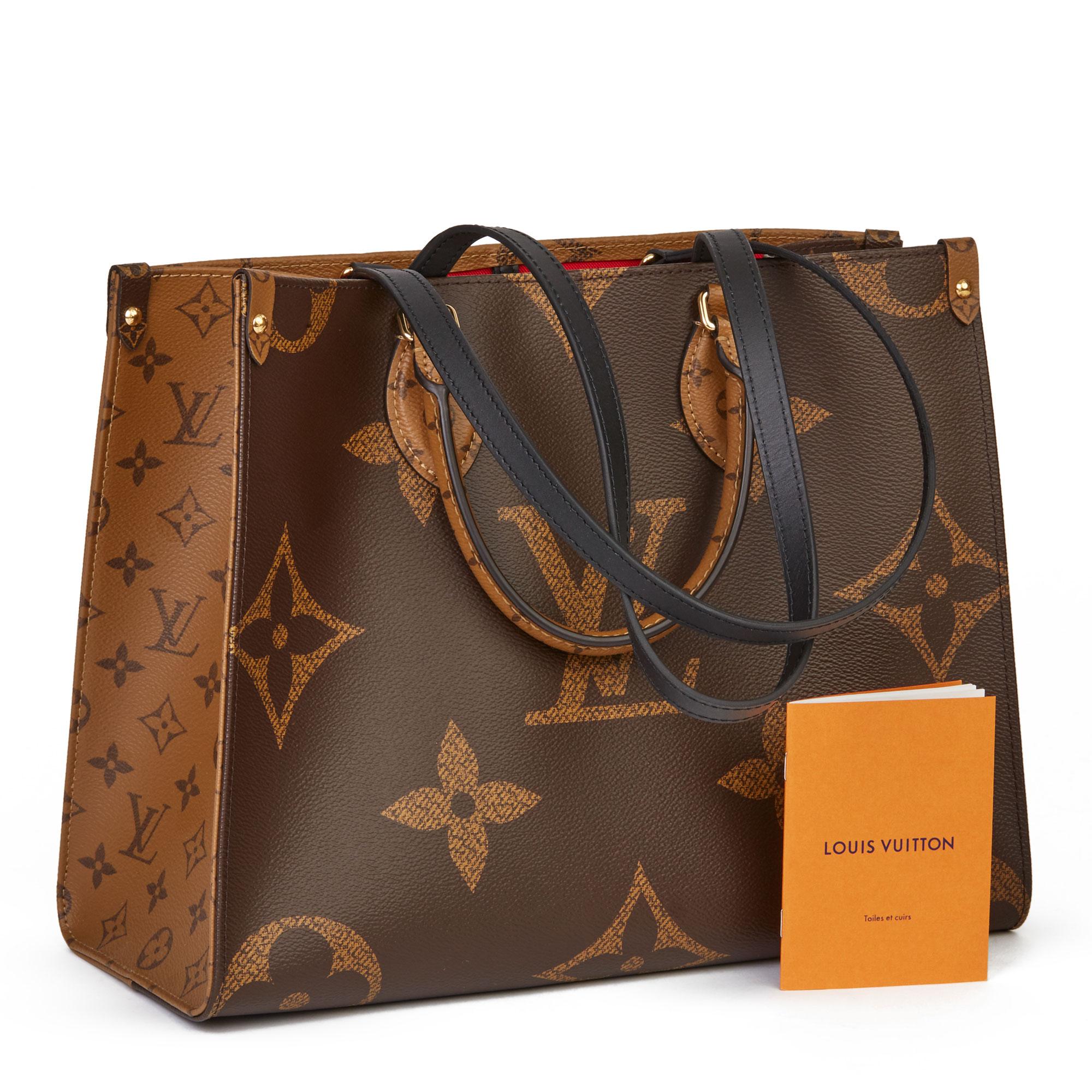 2020 Louis Vuitton Brown Monogram Coated Canvas Reverso Onthego MM 6