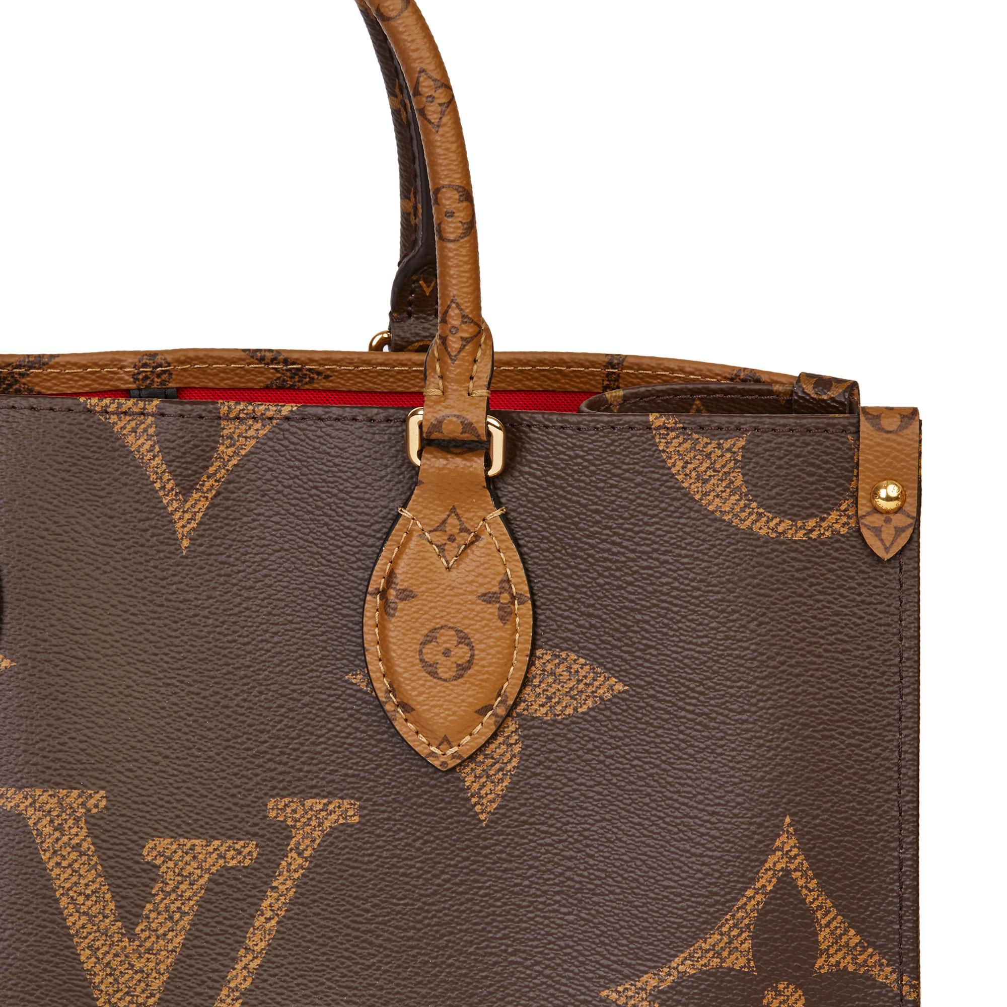 2020 Louis Vuitton Brown Monogram Coated Canvas Reverso Onthego MM 2