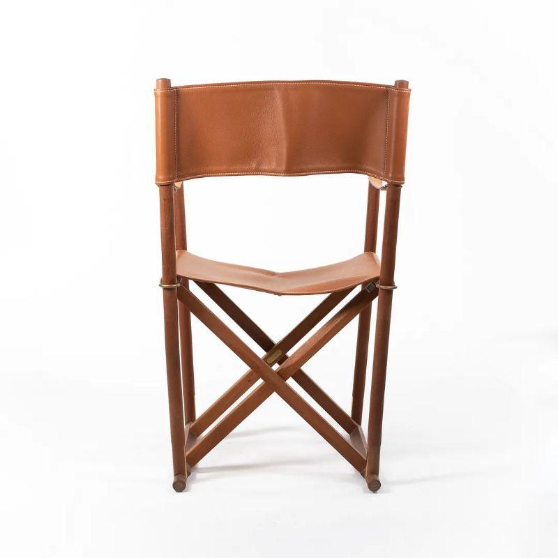 2020 MK99200 Folding Chair by Mogens Koch for Carl Hansen in Teak & Leather For Sale 5