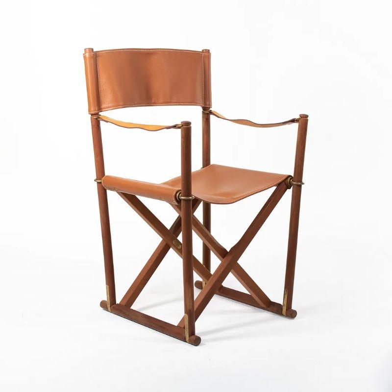 Danish 2020 MK99200 Folding Chair by Mogens Koch for Carl Hansen in Teak & Leather For Sale