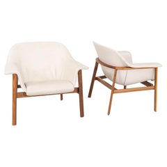 2020 Pair of Neri & Hu for ClassiCon Sedan Lounge Chairs in Beige Leather