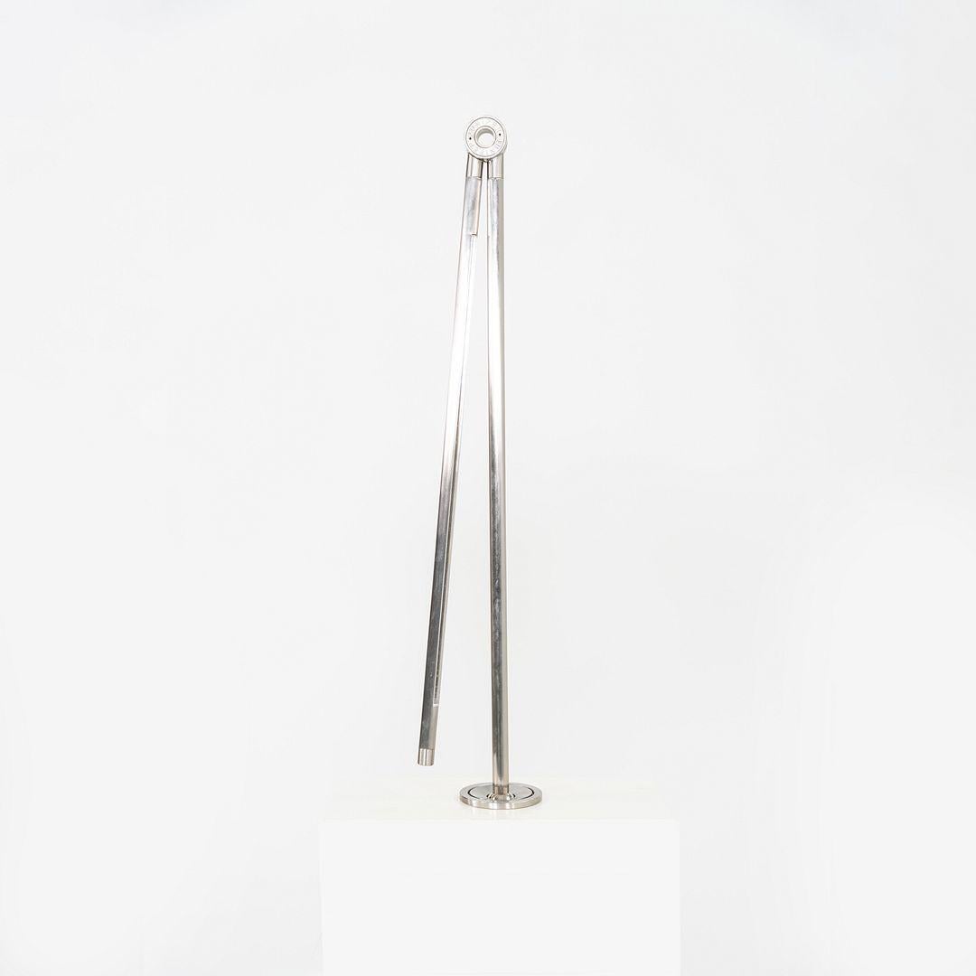 2020 Peter Bristol for Juniper Thin Task Lamp w/ Desk Inset in Satin Nickel For Sale 4