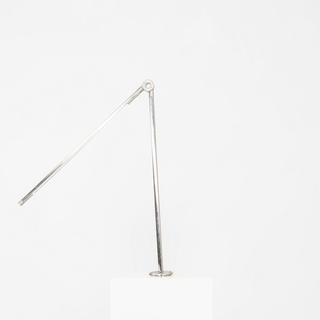 2020 Peter Bristol for Juniper Thin Task Lamp w/ Desk Inset in Satin Nickel For Sale 5