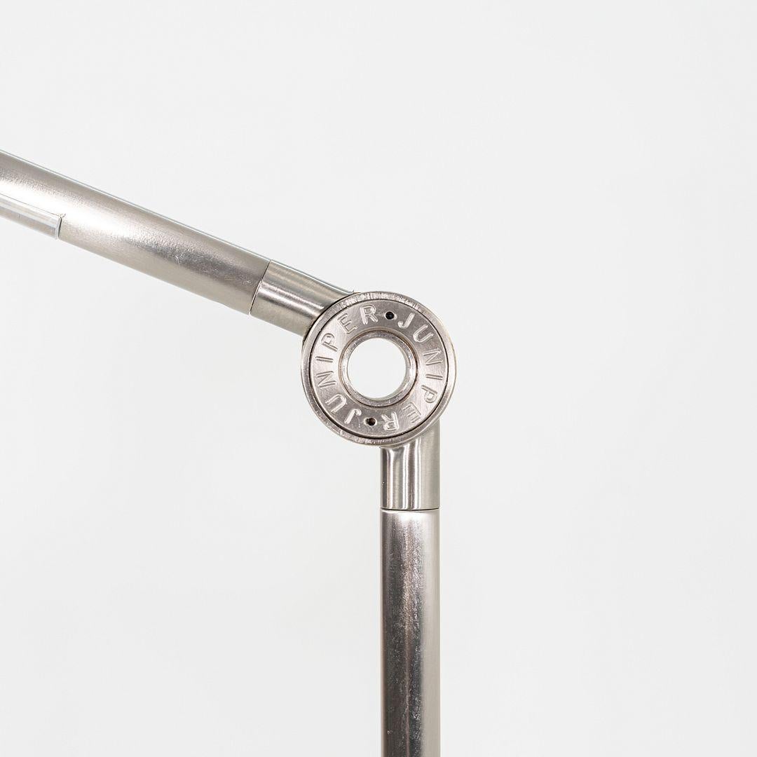 American 2020 Peter Bristol for Juniper Thin Task Lamp w/ Desk Inset in Satin Nickel For Sale