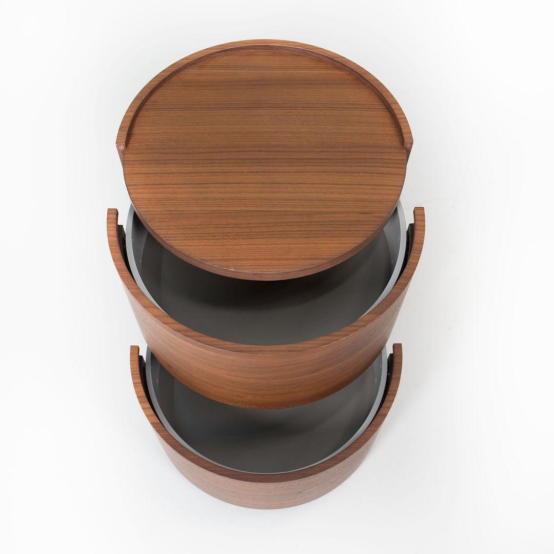 Italian 2020 Pianca Dedalo Stackable Nightstands in Canaletto Walnut by Pianca Studio For Sale