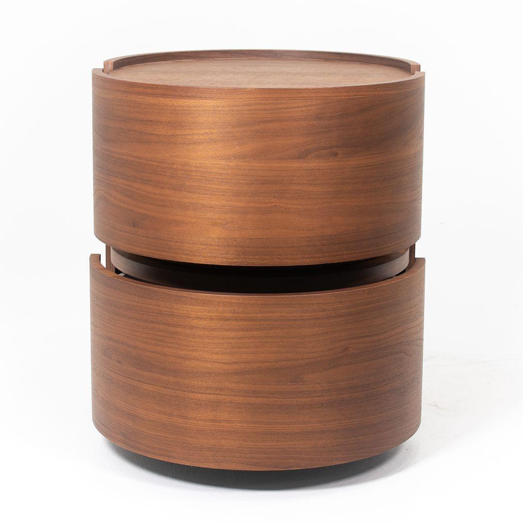 2020 Pianca Dedalo Stackable Nightstands in Canaletto Walnut by Pianca Studio In Excellent Condition For Sale In Philadelphia, PA