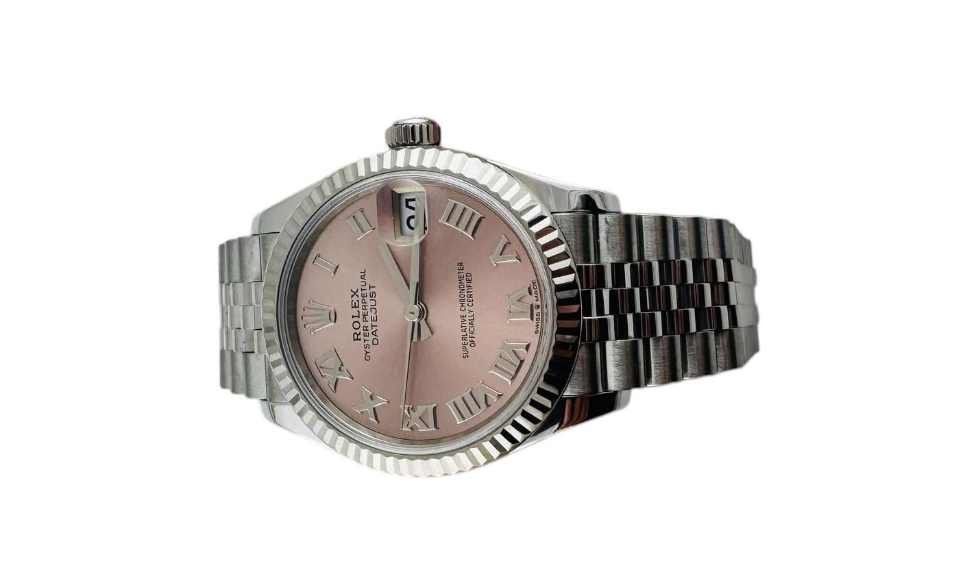 2020 Rolex Datejust 278274 Watch Jubilee Band Pink Roman Dial Box/Papers #20959 en vente 5