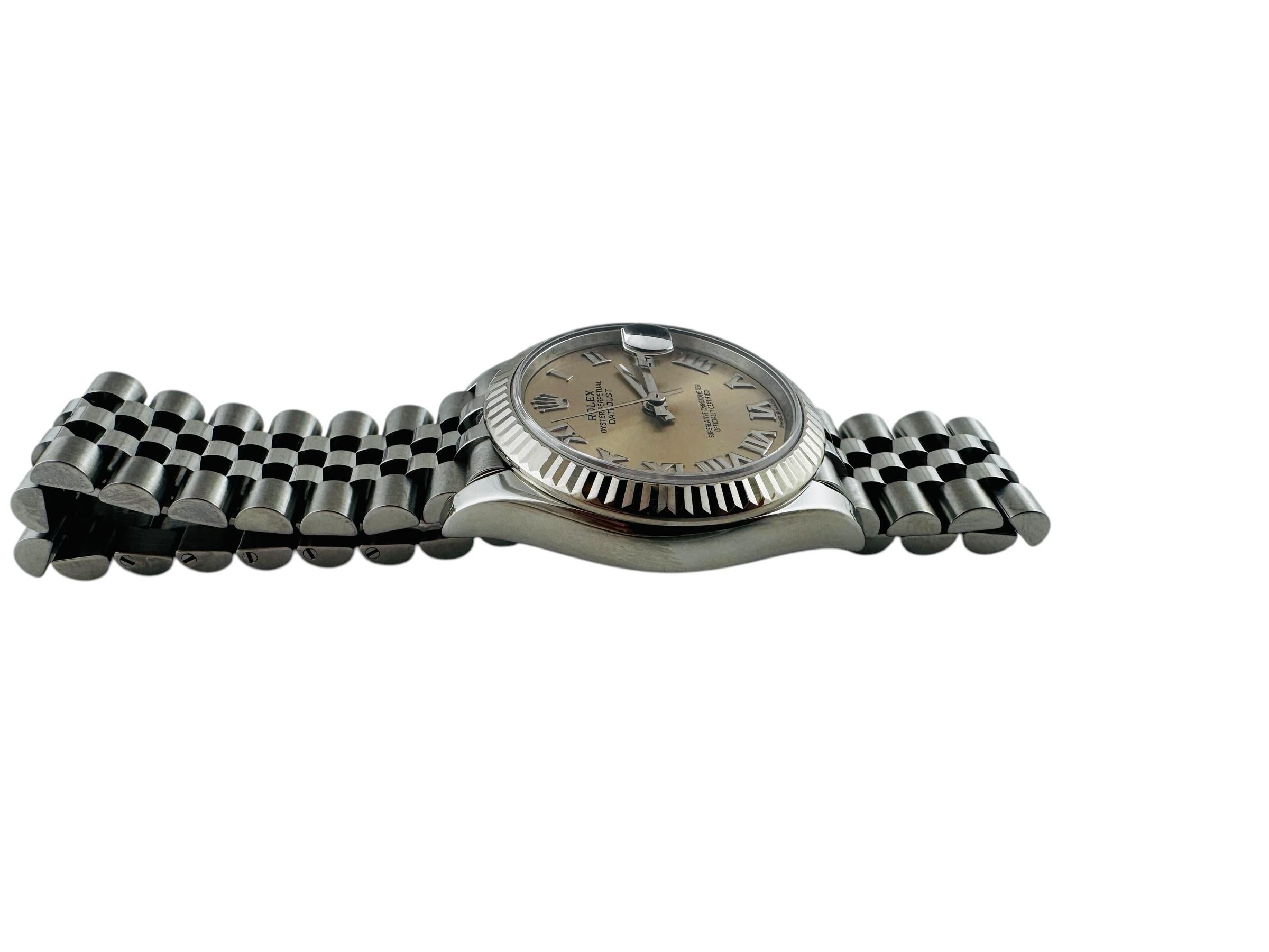 2020 Rolex Datejust 278274 Watch Jubilee Band Pink Roman Dial Box/Papers #20959 en vente 10
