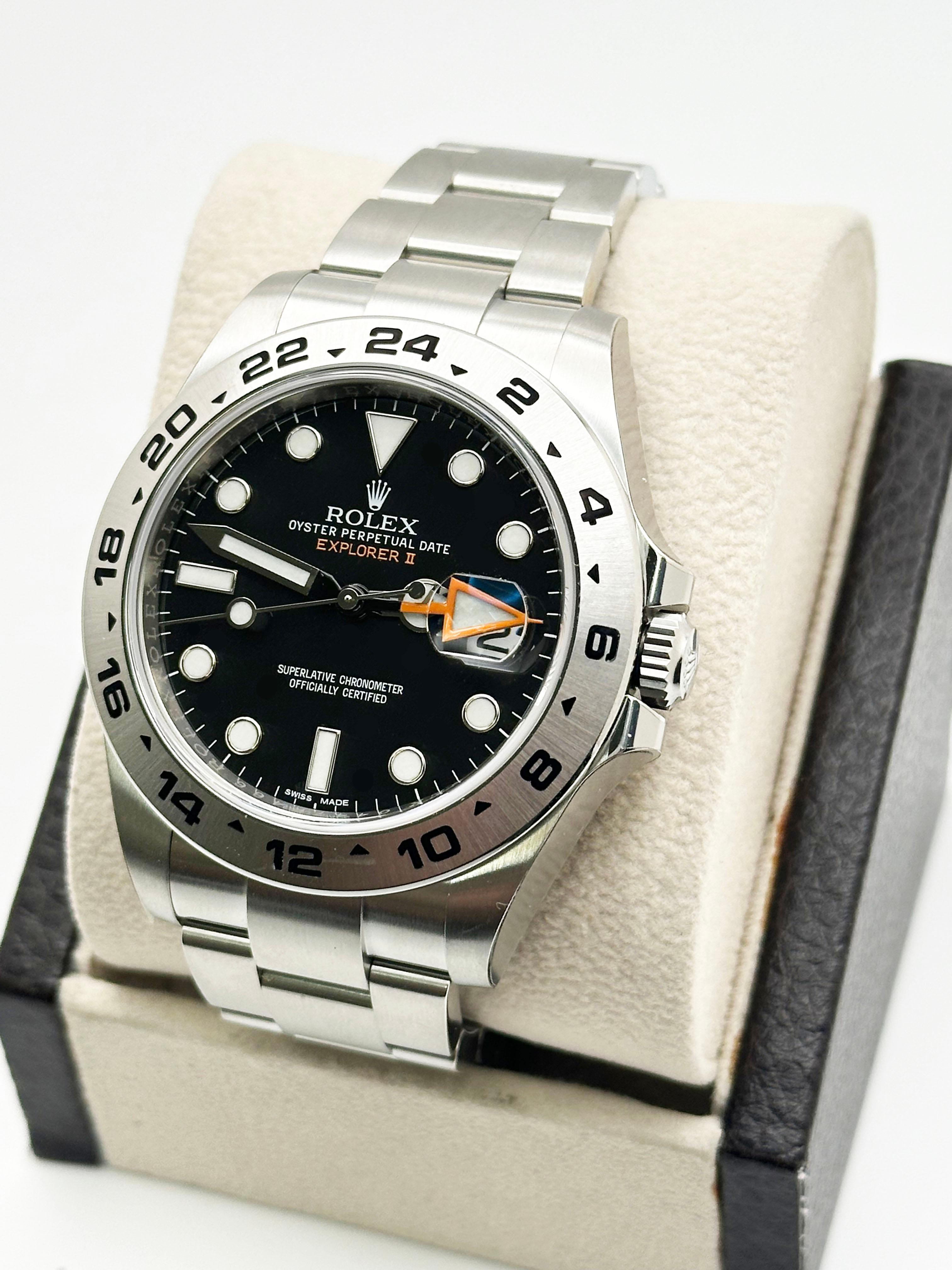 da uomo o donna 2020 STICKERS Rolex Explorer II 216570 42mm Quadrante Nero Acciaio Inox Carta Scatola in vendita
