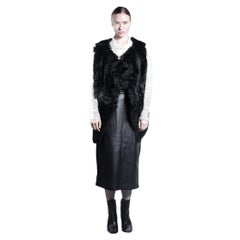 2020 Swiss Reversible Black Sheep Fur Vest Les Fourrures Atelier Boutique Genève