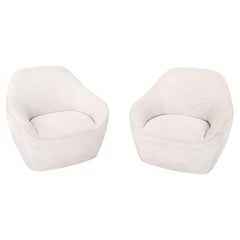 2020 Terry Crews Bernhardt Design Becca Lounge Chair, Grau Stoff (4x)