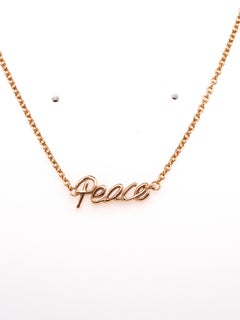 2020 Tiffany and Co 18K Yellow Gold “Peace” Bracelet