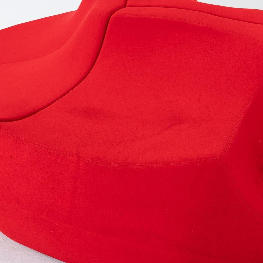 Canapé trois pièces Toshiyuki Kita pour Moroso Saruyama Island en tissu rouge 2020 en vente 3