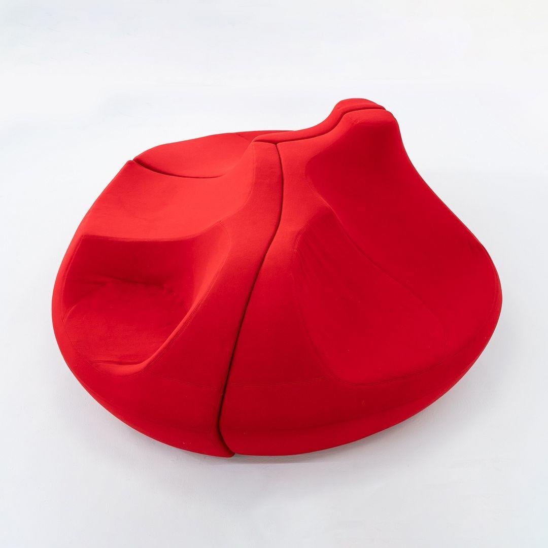 italien Canapé trois pièces Toshiyuki Kita pour Moroso Saruyama Island en tissu rouge 2020 en vente