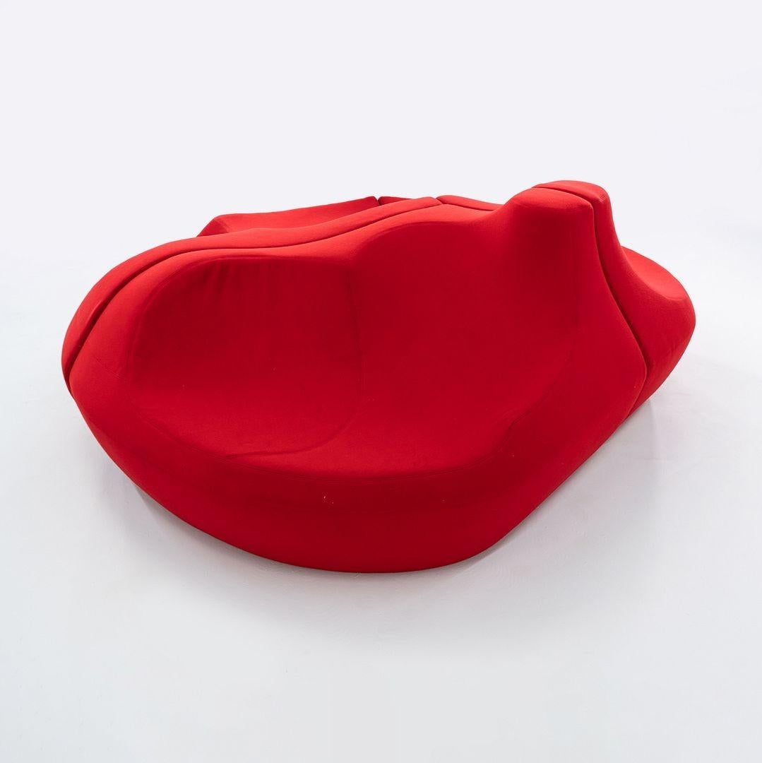 Acier Canapé trois pièces Toshiyuki Kita pour Moroso Saruyama Island en tissu rouge 2020 en vente
