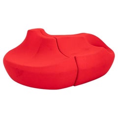 Canapé trois pièces Toshiyuki Kita pour Moroso Saruyama Island en tissu rouge 2020