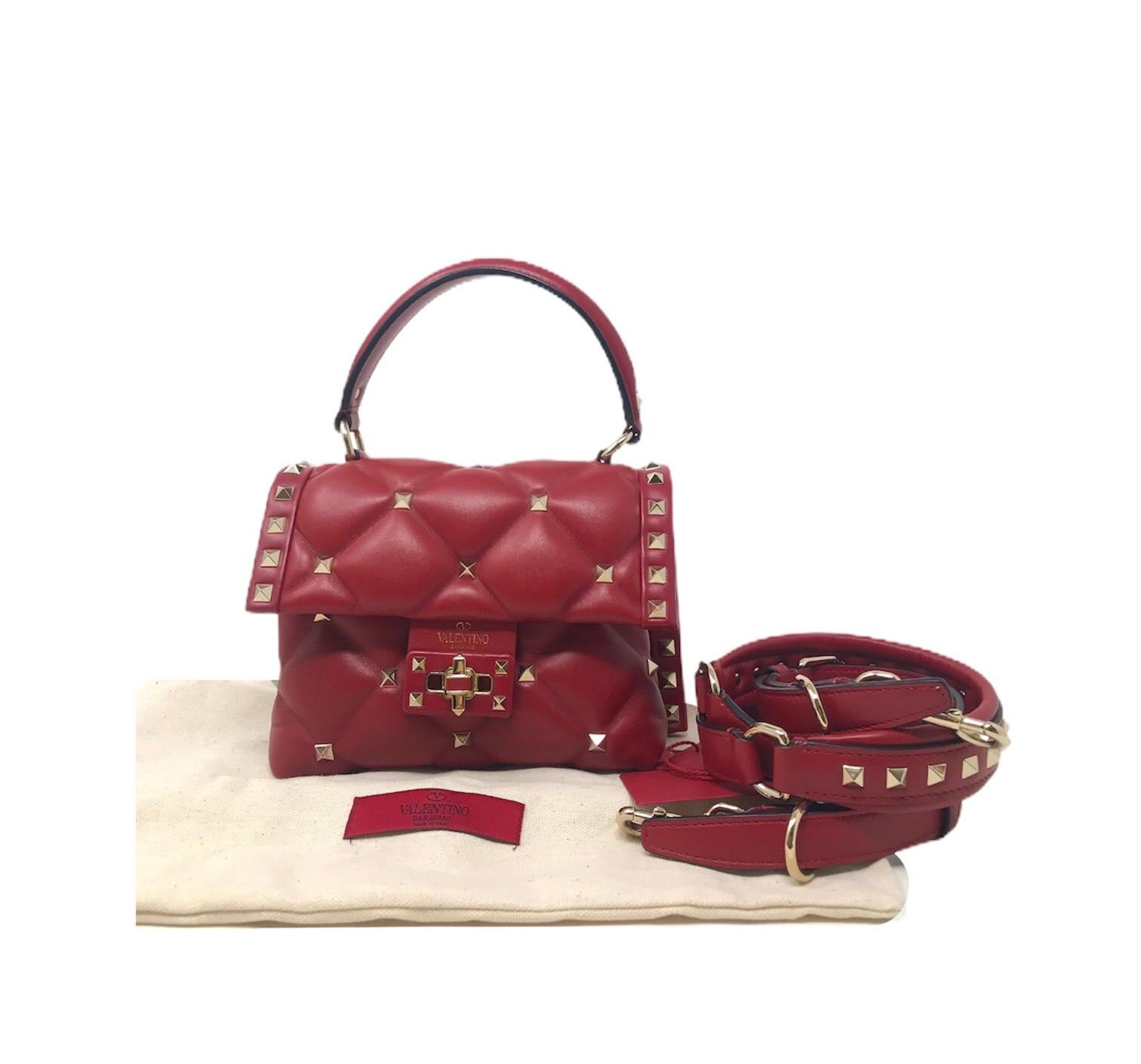 2020 VALENTINO Candy Stud Small Bag  In New Condition In Milan, IT