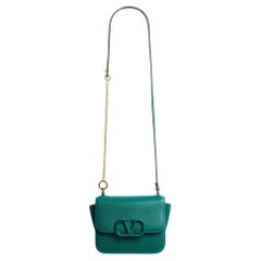 Petit sac Valentino VLogo en cuir vert 2020