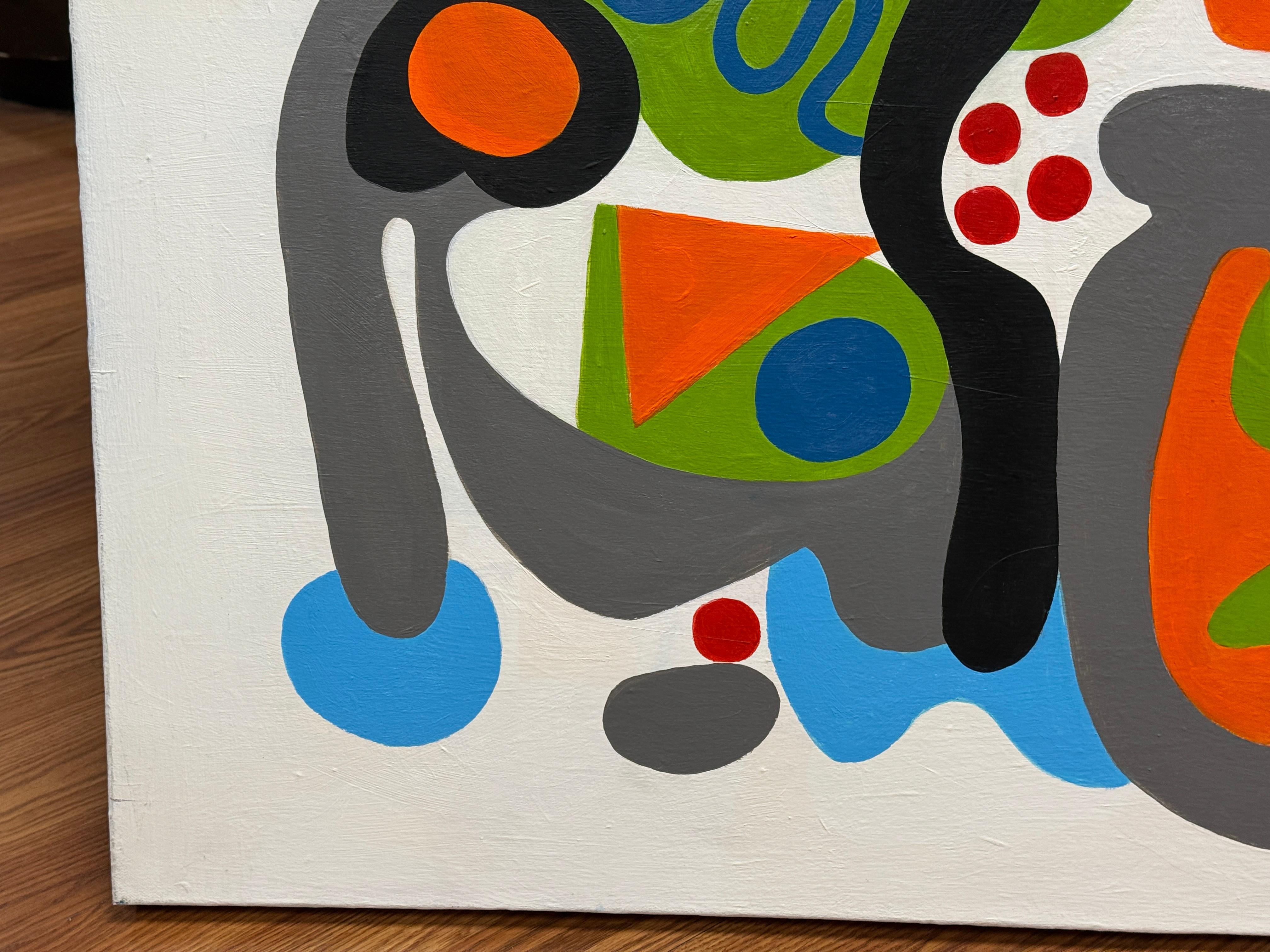 Contemporary 2020 Vibrant Abstract by Noted Palm Springs Artist Gary Janis For Sale