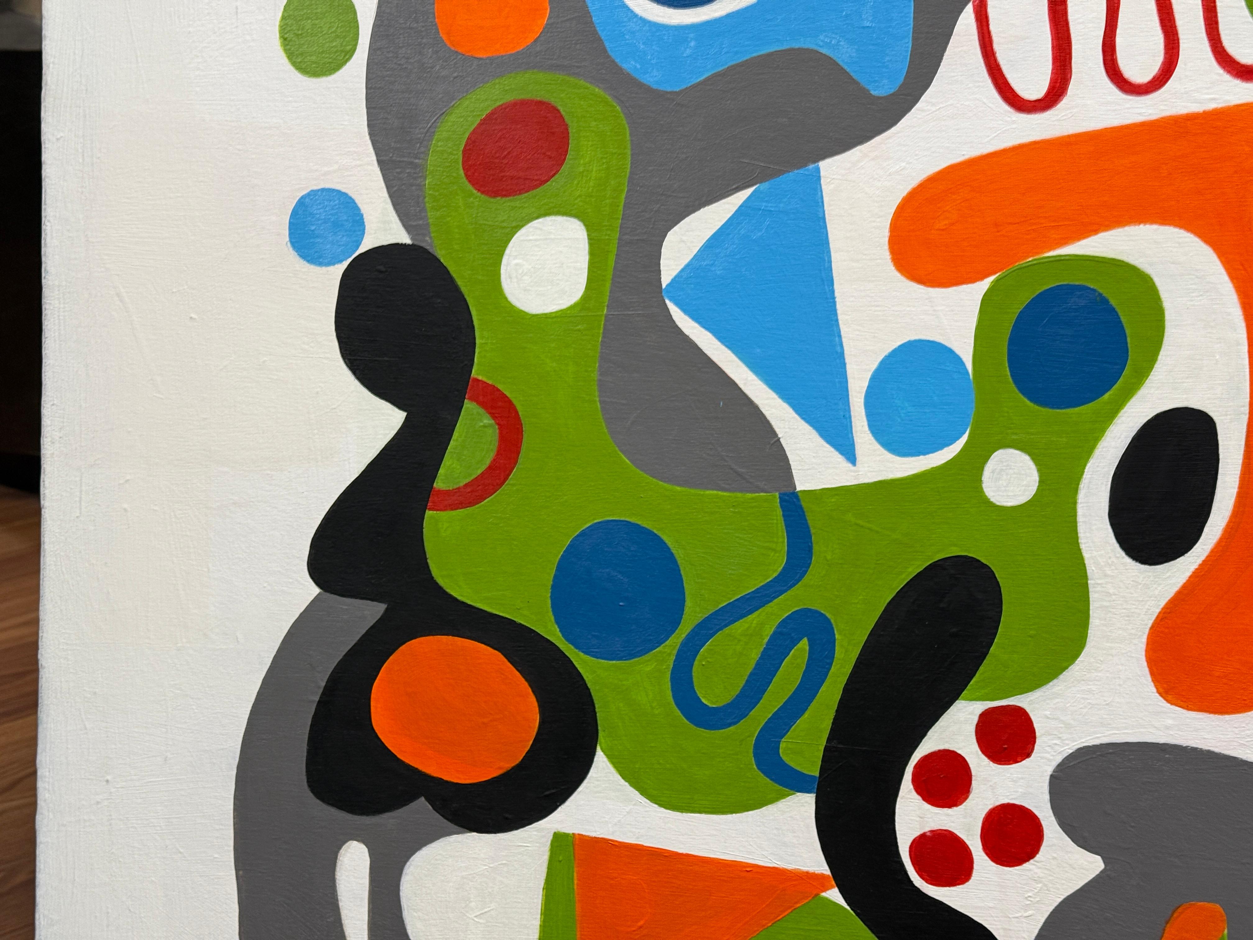 Paint 2020 Vibrant Abstract by Noted Palm Springs Artist Gary Janis For Sale