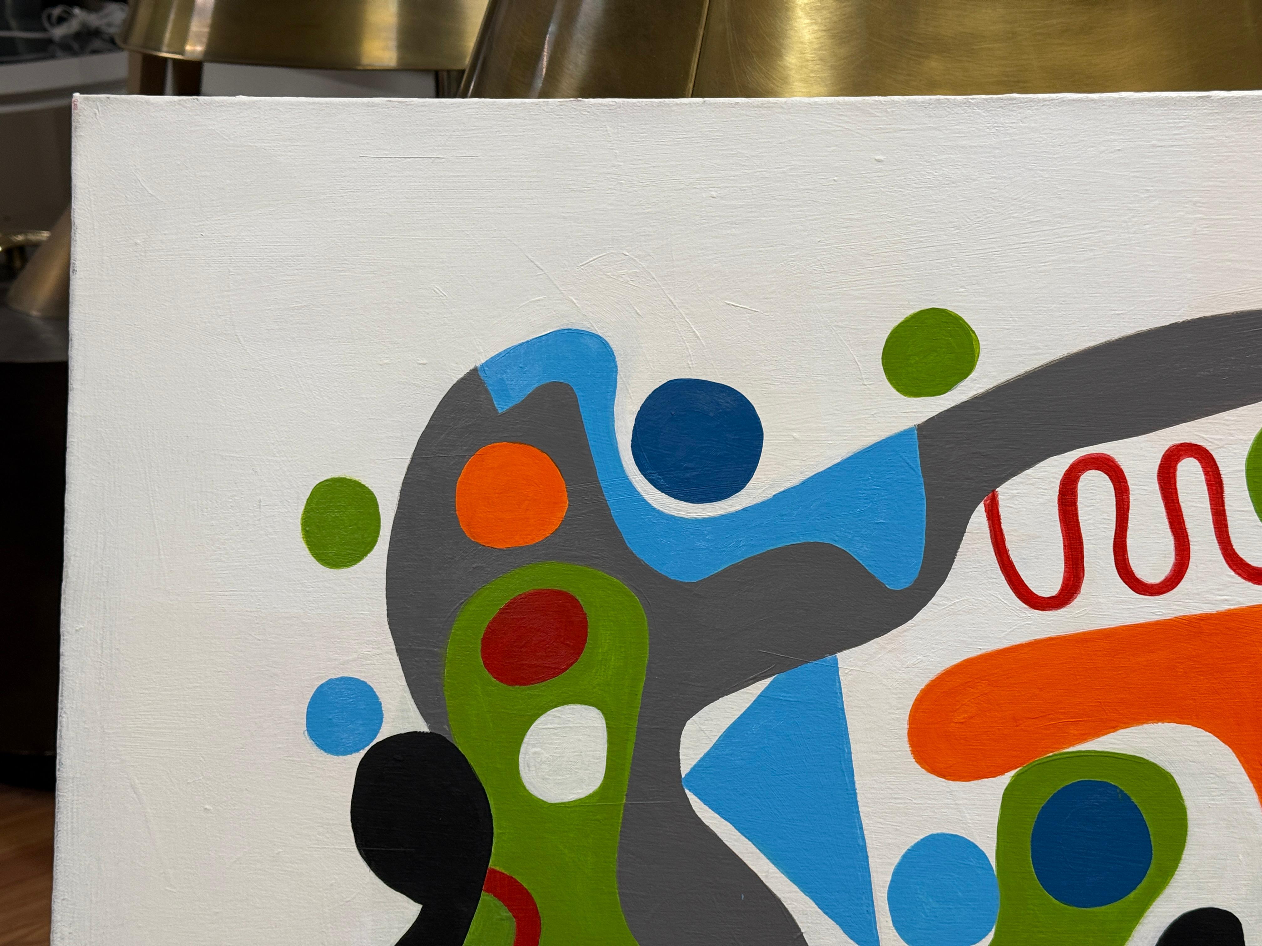 2020 Vibrant Abstract by Noted Palm Springs Artist Gary Janis For Sale 1