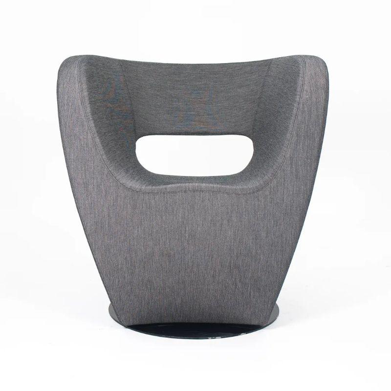 Italian 2020 Victoria & Albert Easy Chair by Ron Arad for Moroso in Grey Kvadrat Fabric For Sale
