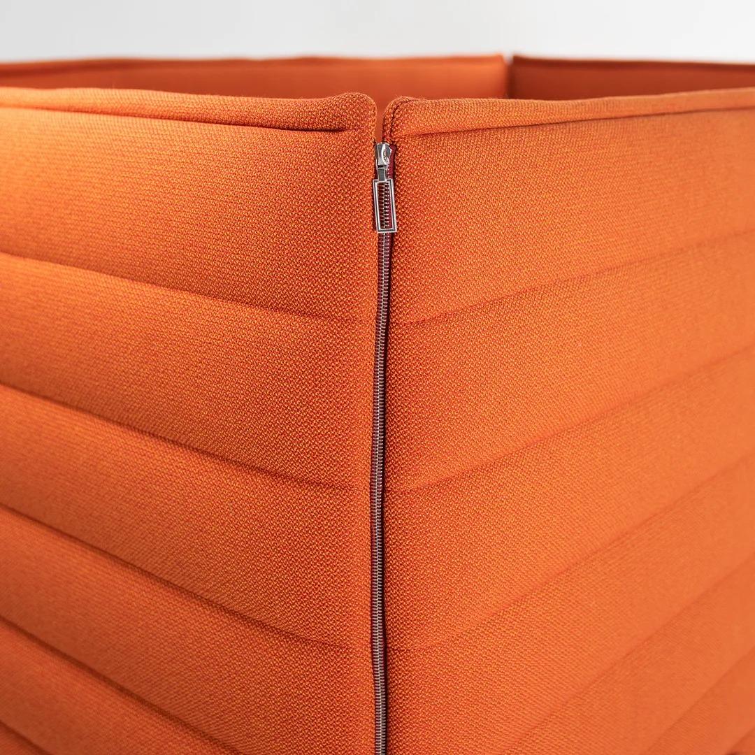 2020 Vitra Alcove Seating by Ronan and Erwan Bouroullec in Orange Fabric For Sale 1