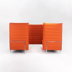 2020 Vitra Alcove Seating by Ronan and Erwan Bouroullec in Orange Fabric