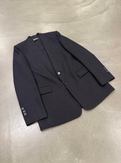 2020s Ann Demeulemeester collarless blazer jacket