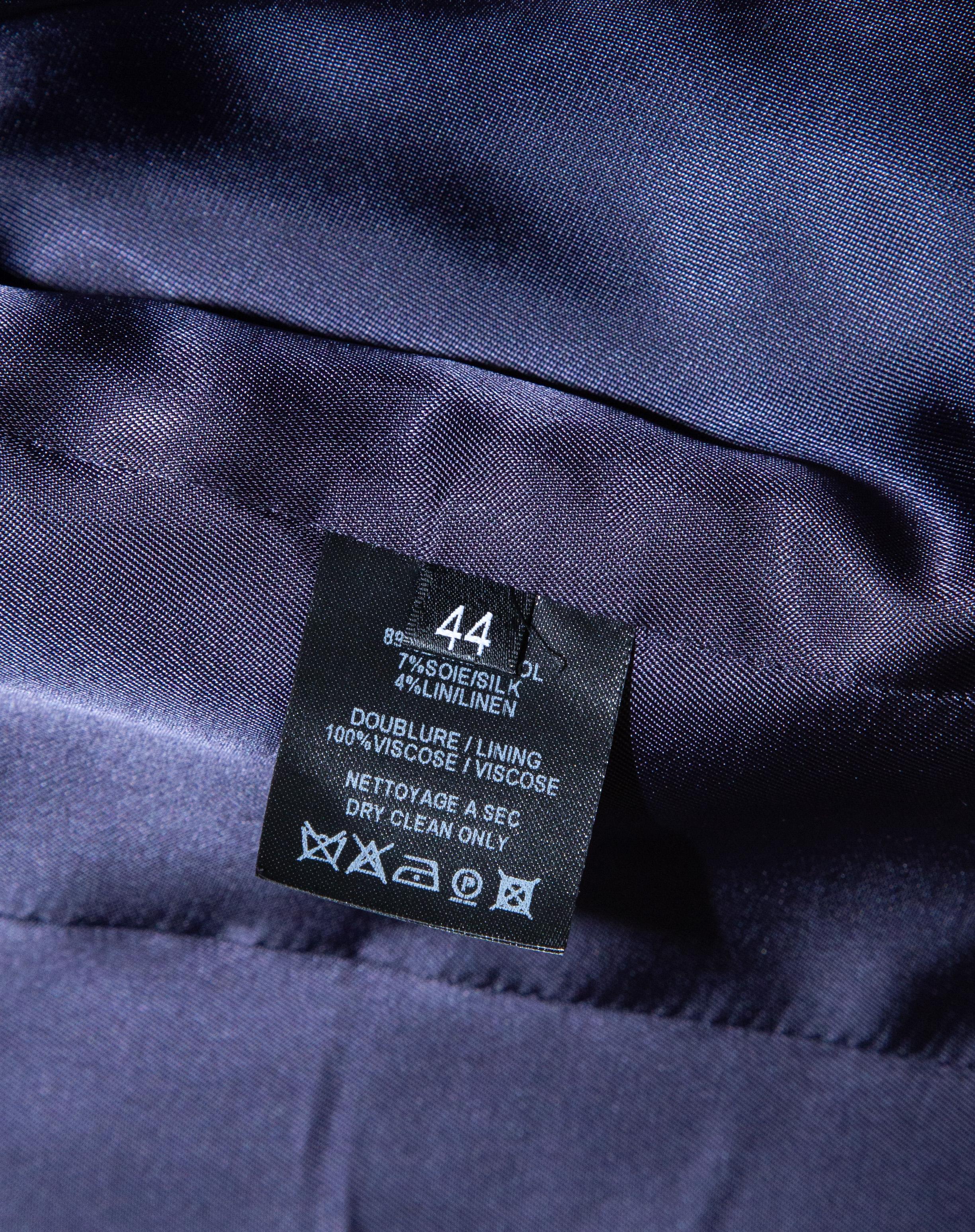 2020s Veste à carreaux en laine et soie Barbara Bui Taille IT 44 Fit IT 44 en vente 3