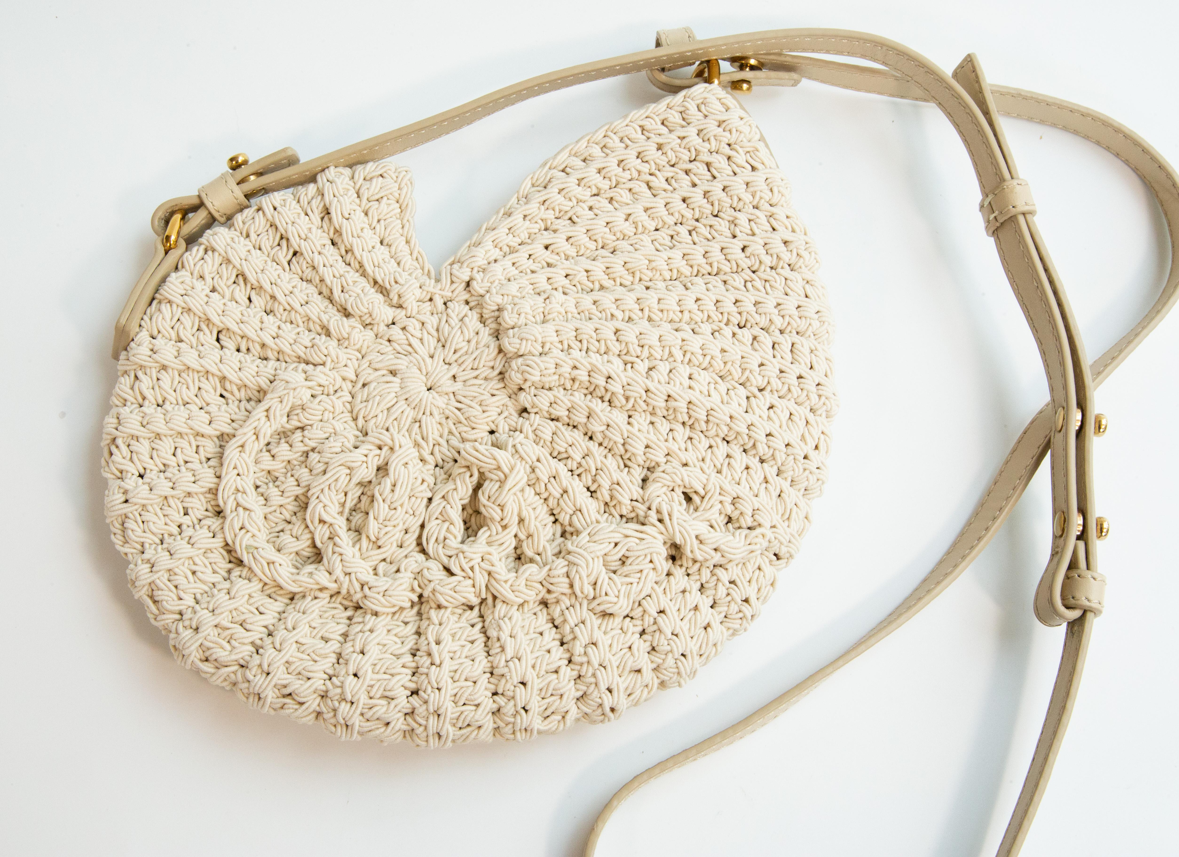 2020s Chloe Sea Treasure's Crocheted Crossbody Bag For Sale 1