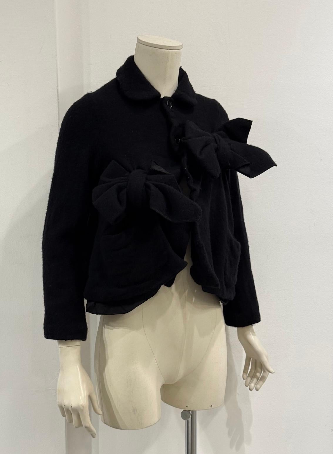 Chaqueta de nudos deconstruidos Comme des Garçons 2020s Negro en venta
