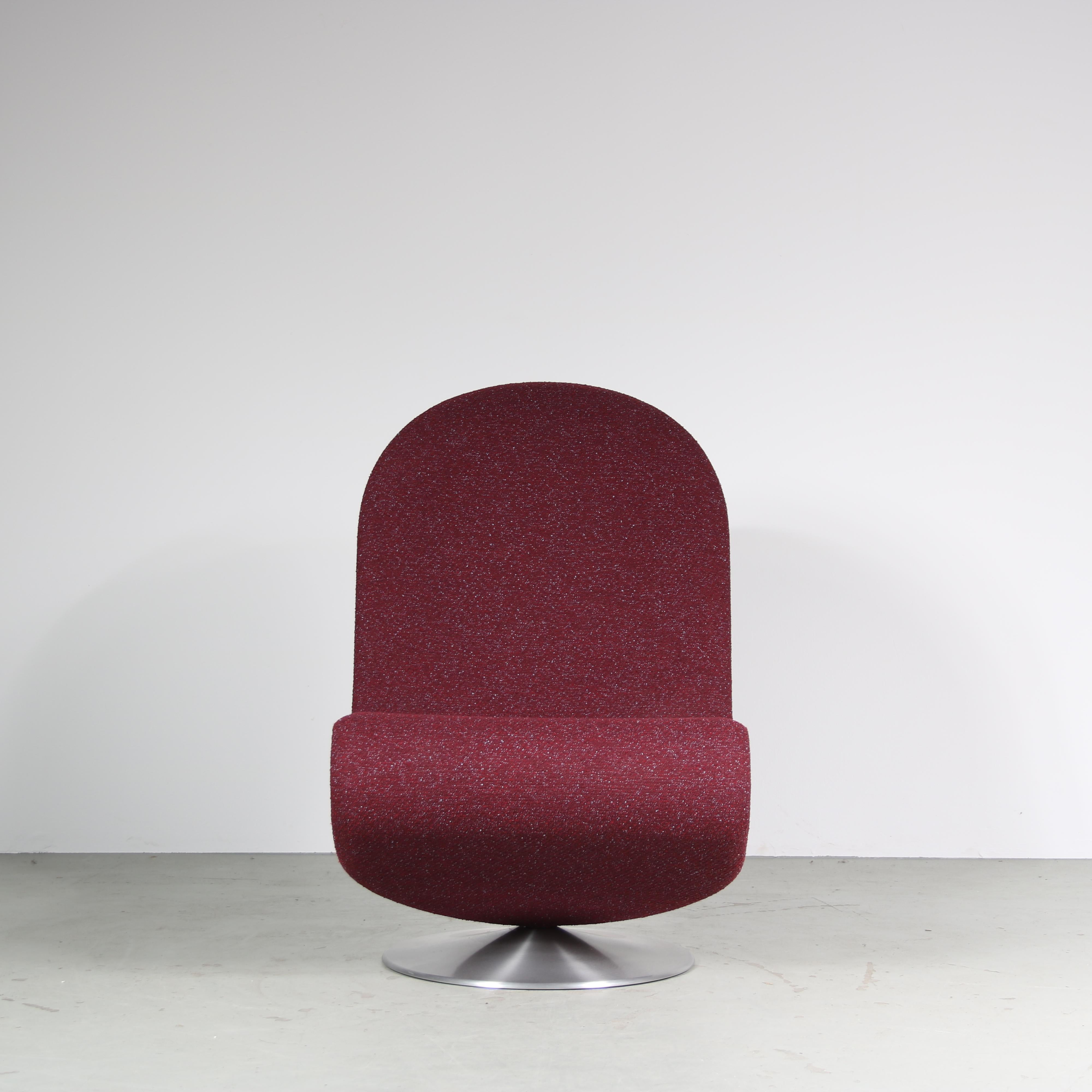 2020s Edition of 1970s 1-2-3 Chair by Verner Panton for VerPan, Denmark For Sale 1