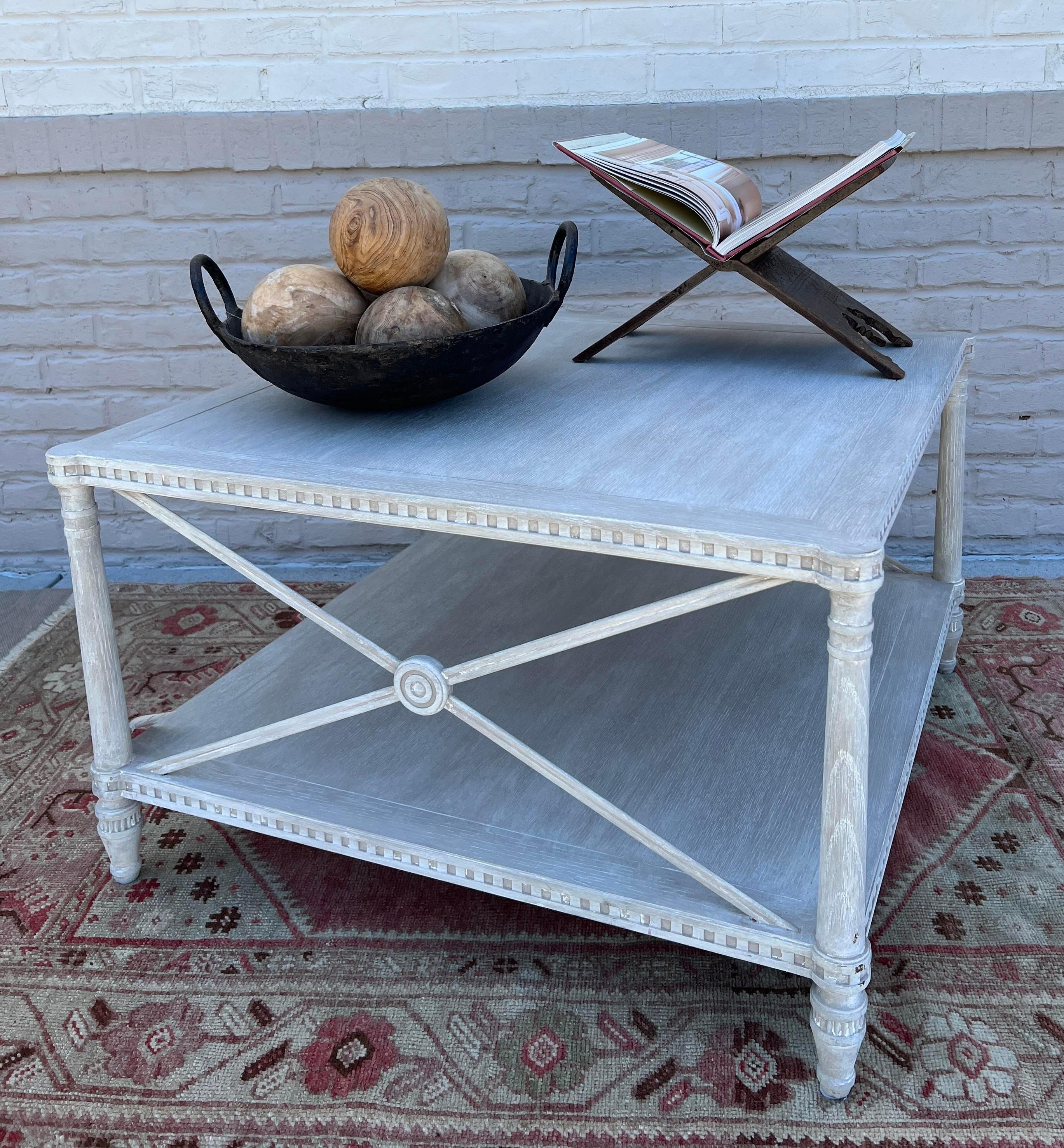 The Tresor Coffee Table by Eloquence beautifully combines Louis XVI and Northern Scandinavian styles. The hand-carved details are simple yet thoughtfully crafted. The lower shelf adds function and practicality. 

Made out of solid white oak wood
